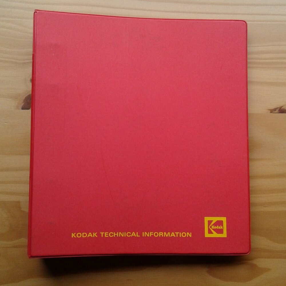 Kodak Technical Information Binder, Vintage, 1970s